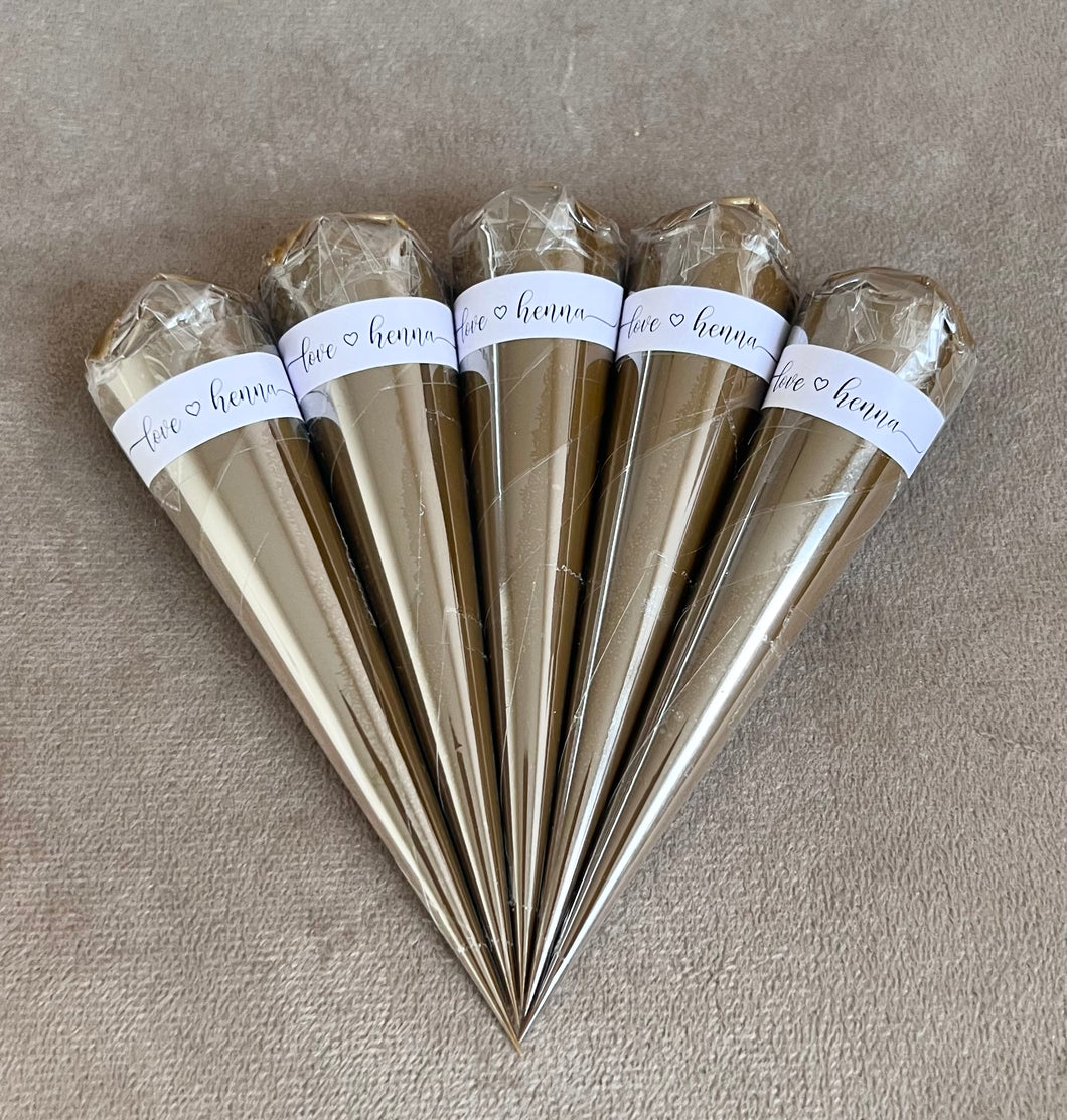 Natural henna cones - LARGE dicht (30g)