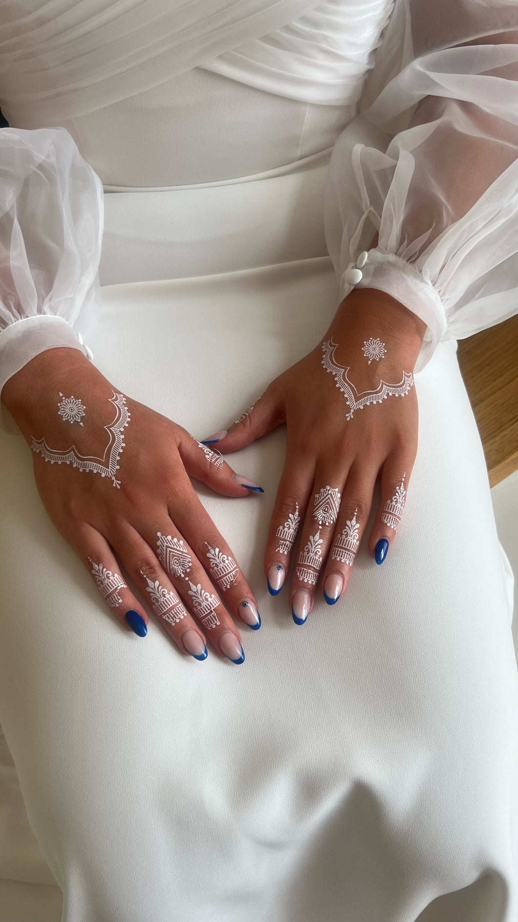 WHITE sticker tattoo simple