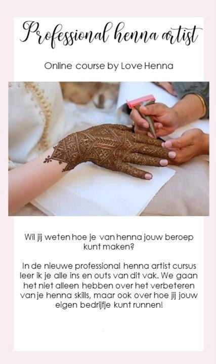 Professional henna artist - online cursus