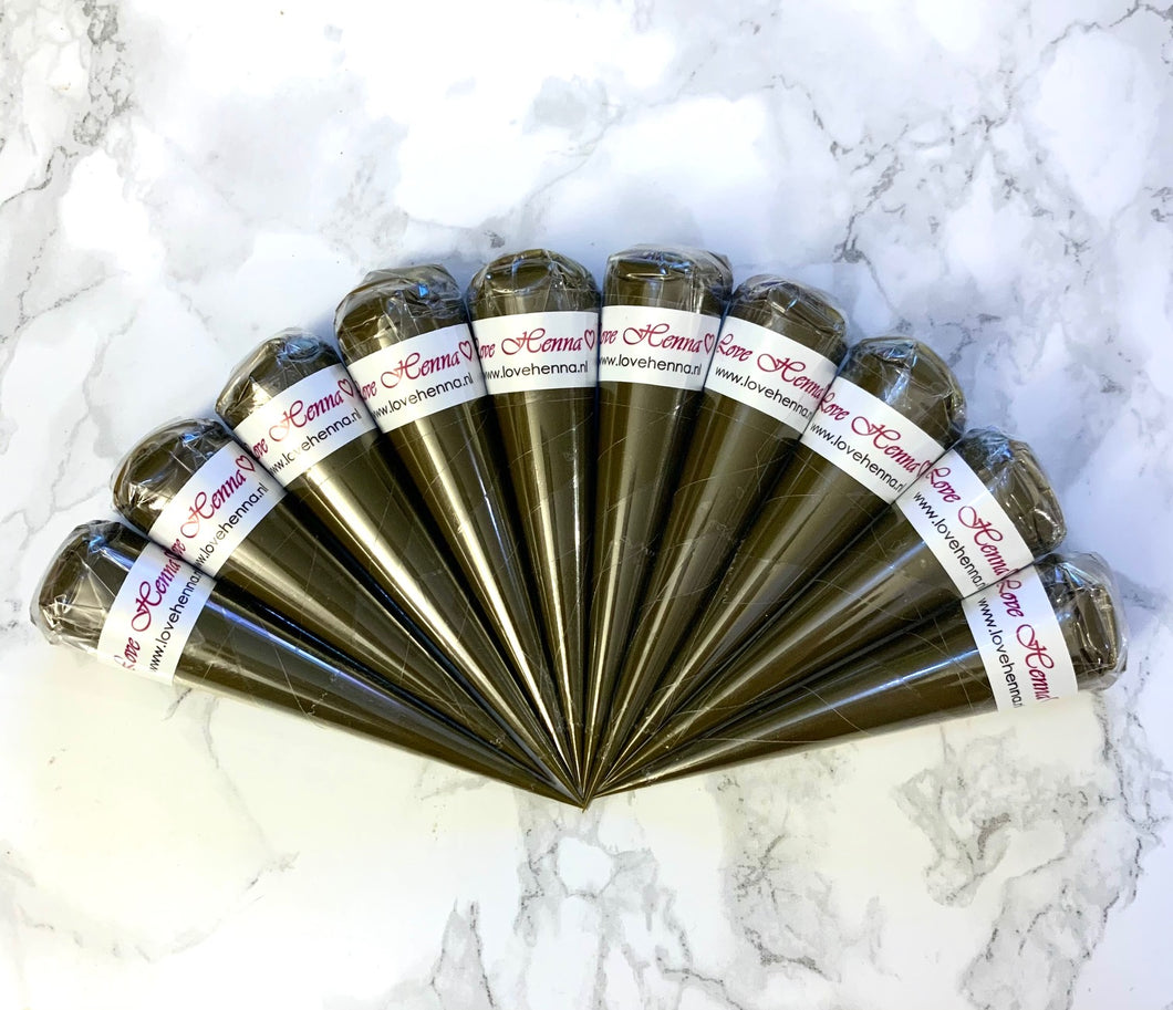 Natural henna cones medium (10x20g)